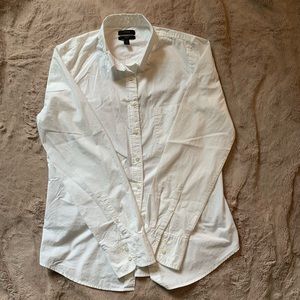 J Crew White Button Down Shirt